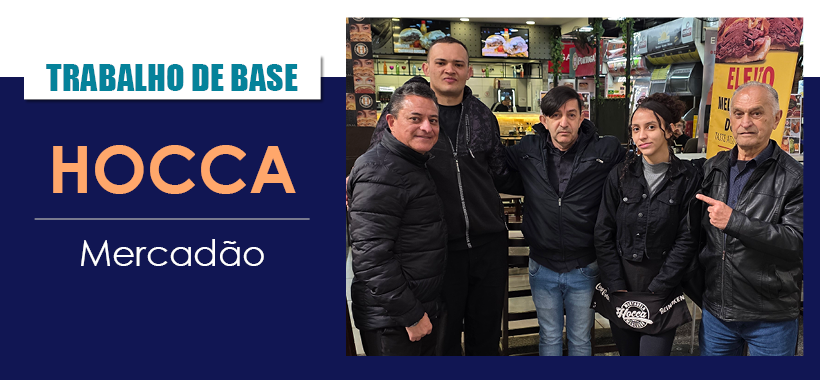 Sinthoresp realiza trabalho de base no Restaurante Hocca, no Mercado Municipal de São Paulo