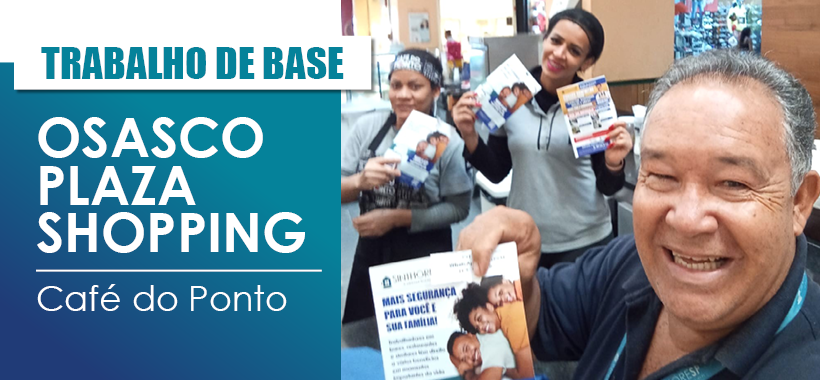Sinthoresp realiza trabalho de base no Osasco Plaza Shopping