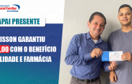 Adisson é contemplado com benefícios de Natalidade e Farmácia