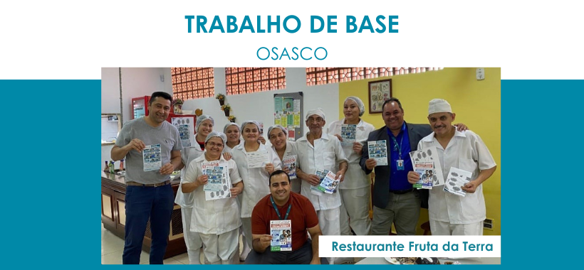 Sinthoresp reforça presença em Osasco com trabalho de base no Restaurante Fruto da Terra