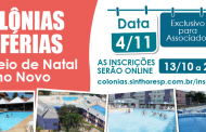 Sorteio das Colônias de Férias para Natal e Ano Novo