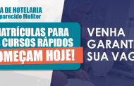 Cursos rápidos: inscrições presenciais abertas a partir de hoje