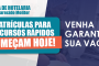 Cursos rápidos: inscrições presenciais abertas a partir de hoje