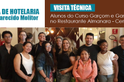 Visita técnica leva turma de Garçom/Garçonete ao Restaurante Almanara, no centro de SP