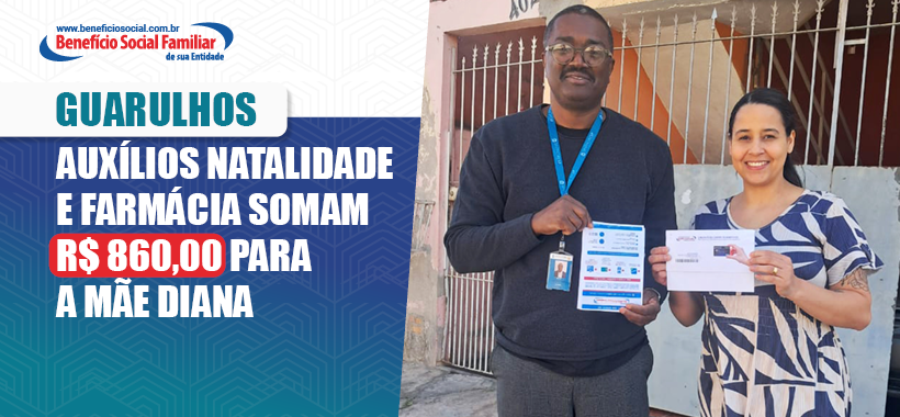 Benefício Social Familiar assegura 860 reais à mãe Diana com os auxílios Natalidade e Farmácia