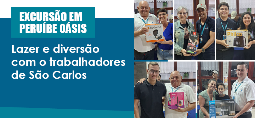 Excursão de trabalhadores de São Carlos movimenta a Colônia de Férias Peruíbe Oásis