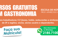 Escola Sinthoresp abre novas turmas de Gastronomia