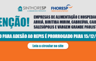 Circular de prorrogação do prazo do REPIS – BASE FHORESP
