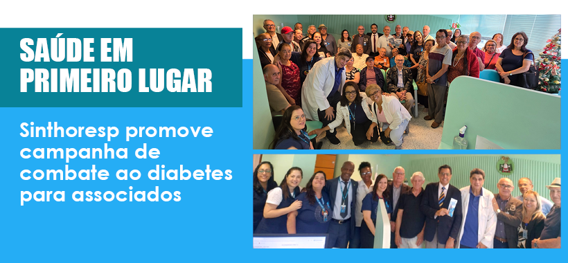 Campanha de combate ao diabetes mobiliza associados no Sinthoresp