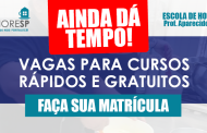 Vagas disponíveis para os cursos rápidos da Escola Sinthoresp