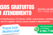 Matrículas Abertas 2026: Cursos de Garçom, Garçonete e Recepção