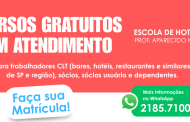 Matrículas Abertas 2026: Cursos de Garçom, Garçonete e Recepção