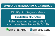 Regional Guarulhos fechada em 08/12 por feriado municipal