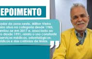Sócio aposentado destaca serviços do Sinthoresp e lembra crescimento do sindicato