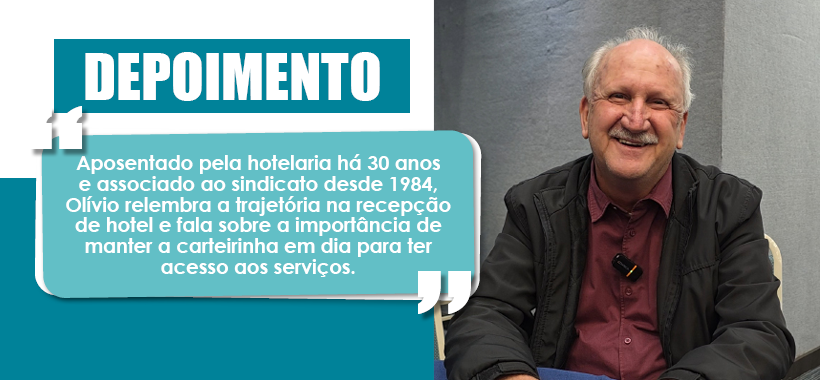 Sócio aposentado destaca uso dos benefícios do Sinthoresp