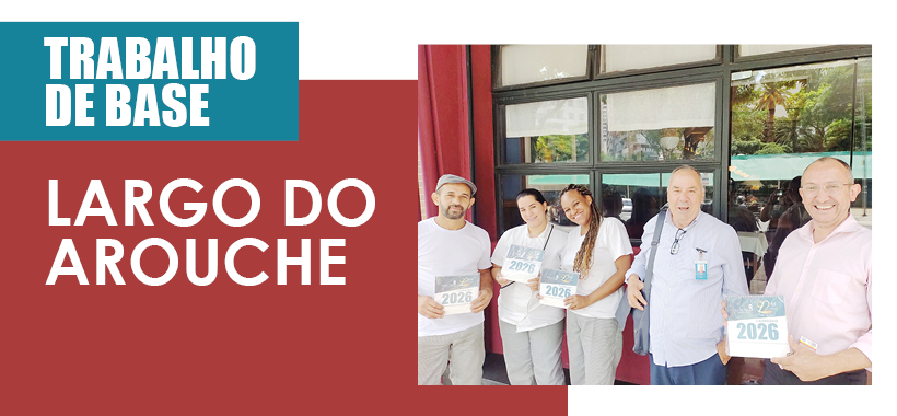 Sinthoresp realiza trabalho de base com trabalhadores na região do Largo do Arouche